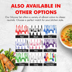 Chef Craft 9 Piece Multicolor Premium Silicone Kitchen Tool Set - Image 7