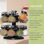 Kamenstein Ellington 16 Jar Revolving Spice Rack - Image 7