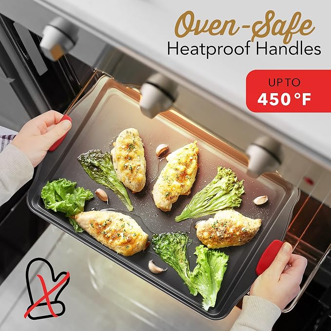 Baking Sheet Set, 3-Piece Cookie Sheet Set - Image 5