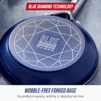 Blue Diamond 20 Piece Nonstick Cookware Set, Diamond Ceramic Pots & Pans - Image 9