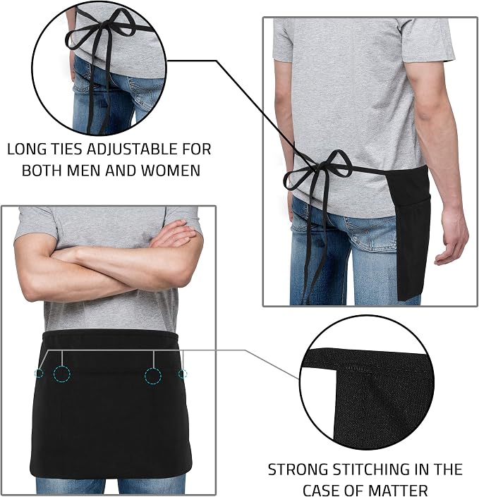 Utopia Wear 12 Pack Server Aprons - Image 4