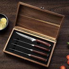 Wakoli EDIB 4-Piece Damascus Steak Knife Set – Professional Dining Kitchen - Image 8