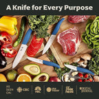 Vos Ceramic Knife Set with Block, Ceramic Knives Set - Image 7
