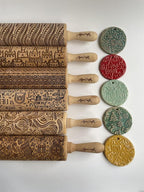 SUNFLOWER FIELD Embossed Rolling Pin - Image 8