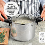 GOTHAM STEEL 8 Qt Nonstick Pasta Pot - Image 3