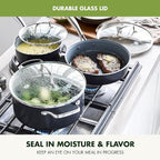 GreenPan 12 Piece Nonstick Swift Cookware Set, Ceramic PFAS-Free Pots & Pans - Image 6