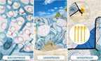 HIHOHO Beach Blanket Waterproof Sandproof Extra Large Beach Mat 79" X - Image 3