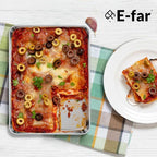 E-far Toaster Oven Tray, 10.5”x8.3” Stainless Steel Small Baking Cookie Sheet - Image 7