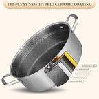 LOLYKITCH 7 QT Large Deep Frying Pan - Image 2