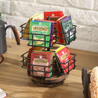 MyGift 8 Compartment Tea Bag Organizer Carousel, Coffee Station Storage Caddy - Image 2