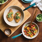 Rachael Ray Cucina Ceramic Nonstick Frying Pans/Skillet Set, Dishwasher Safe - Image 9