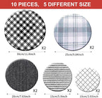 10Pcs Reusable Bowl Covers In 5 Size, Stretch Cloth Fabric Dish Cover Kitchen - Image 2