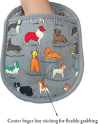 Pot Holders Set of 2 with Transparent Clear Silicone Shell and Nice Dog - Image 5