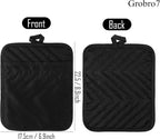 GROBRO7 5Pack Cotton Pocket Pot Holder Set Kitchen Heat Resistant Potholder - Image 3