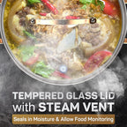 Ciwete 8 Quart Stock Pot, 3 Ply Whole Clad Stainless Steel Stock Pot, 8 QT - Image 6