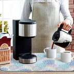 Kitchen Countertop Dish Drying Mat, Super Absorbent Coffee Bar Mat - Image 8