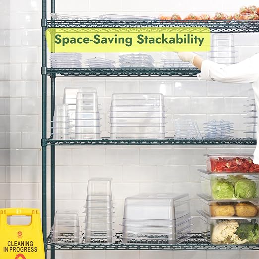 CURTA 6-Pack 1/6 Size 6" Deep NSF Polycarbonate Food Pans - Image 5