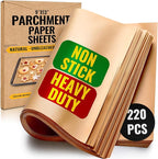 220 Pcs 9x13 Inch Parchment Paper Sheets by Baker's Signature | Parchment by BakersSignature
