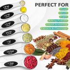 Urbanstrive 8 Pcs Upgraded Magnetic Measuring Spoons Set Stainless Steel Dual - Image 5