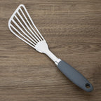 304 Stainless Steel Fish Spatula, Non-Slip Ergonomic Handle Slotted Spatula - Image 5