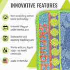 Wet-It Skrubba Non-Scratch Scouring Pad – European Scrubby Sponge - Image 2