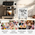 Coffee Bar Sign, Love is Brewing Farmhouse Tabletop Decor, Coffee and Tea Lover - Image 5