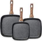 3 Pcs Pots and Pans Set, Nonstick & Non-Toxic Healthy Pots and Pans by RayBear