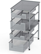 Simple Houseware Stackable 2 Tier Sliding Basket Organizer Drawer - Image 4