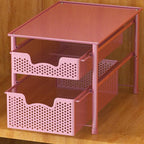Simple Houseware Stackable 2 Tier Sliding Basket Organizer Drawer - Image 2