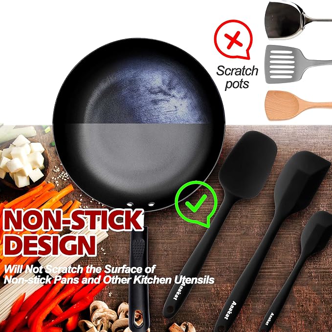 Anaeat 4 Piece Silicone Spatula Set - Image 3