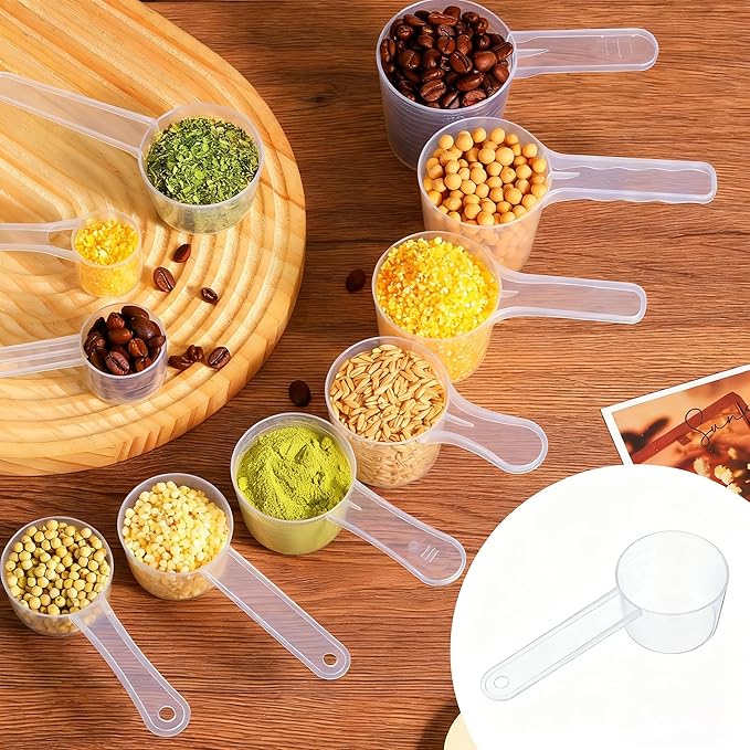 2-Pack Transparent 5 Gram 10 ML Teaspoons Measuring Spoons Scoop - Image 2