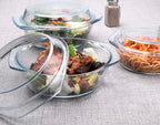 Set of 6 Pieces Round Tempered Glass Casserole Dish - Image 4