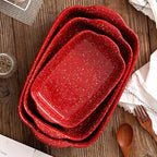 3-Pack Ceramic Lasagna Pan, Heavy-Duty Rectangular Baking Dishes, High Heat - Image 3