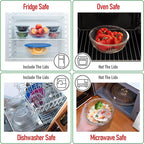 Set of 6 Stackable Space-Saving Nesting Glass Bowls - Image 4