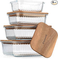 Set of 4 Stackable Space-Saving Nesting Glass Bowls by Dokaworld