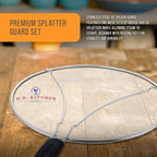 U.S. Kitchen Supply Stainless Steel Splatter Guard 13" Fine Mesh Cover - Image 3