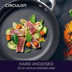 Circulon Symmetry Hard Anodized Nonstick Induction Frying Pan Twin Pack - Image 6