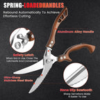 ANDONG Kitchen Scissors, Heavy Duty Professional Poultry Shears, Stainless - Image 3