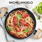 MICHELANGELO Stock Pot with Lid, 5 Quart Cooking Pot Nonstick, Granite Soup - Image 8
