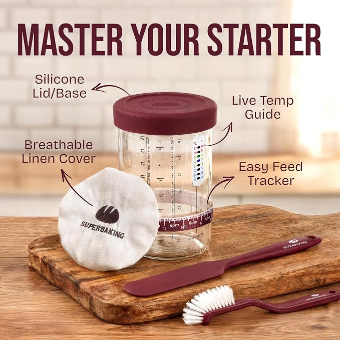 Superbaking Sourdough Starter Kit, Sourdough Bread Baking Supplies, Sourdough - Image 7