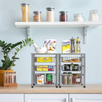 Simple Houseware Stackable 3 Tier Sliding Basket Organizer Drawer - Image 2