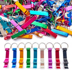200Pcs Colored Aluminum Bottle Opener Keychain, Soda Beverage Beer Bottle by MTOMDY