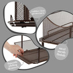 Sorbus 2 Sets of 2 Tier Metal Under Sink Organizer - Image 4