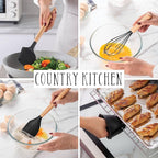 Country Kitchen Non Stick Silicone Utensil Set - Image 4