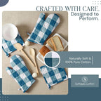 Oven Mitt & Pot Holder Buffalo Plaid Check 100% Cotton Heat Resistant Oven - Image 6