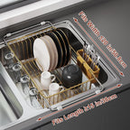 JASIWAY Gold in Sink Dish Drying Rack, Expandable Stainless Steel Small Dish - Image 5