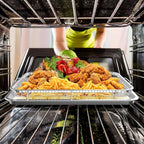Air Fryer Basket for Oven, OPENICE 18.6" x 12.8" Air Fryer Basket and Tray Set - Image 4