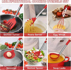 Onader 15 Pcs Silicone Cooking Utensils Set, Large Kitchen Gadgets Tools - Image 6