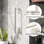RUACQ Paper Towel Holder Under Cabinet, Wall Mounted or Adhesive Stainless - Image 3