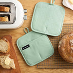KITCHENAID Gourmet Series Gridlines Pot Holders 2-Pack Set, Heat Resistant up - Image 2